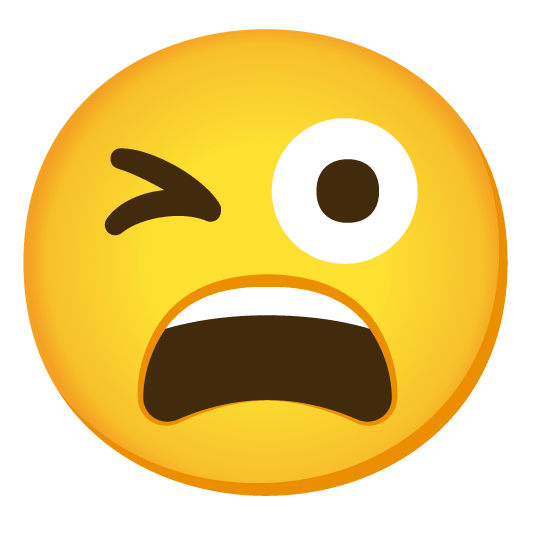 stuck out tongue winking eye weary