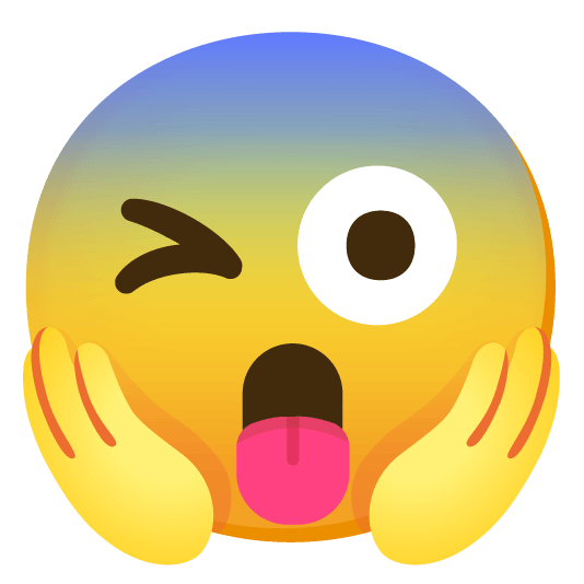 stuck out tongue winking eye scream