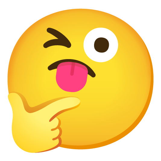 stuck out tongue winking eye thinking face
