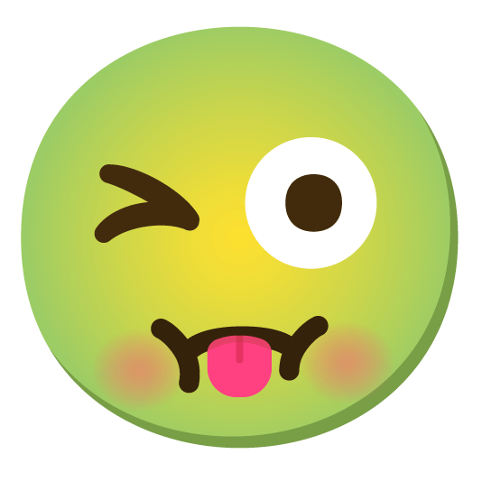 stuck out tongue winking eye nauseated face