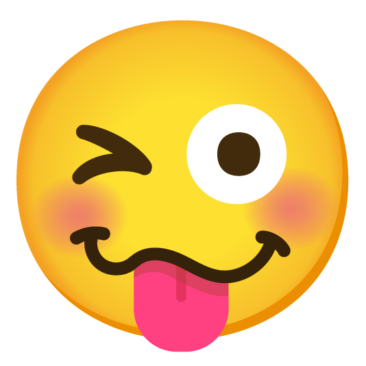 stuck out tongue winking eye woozy face