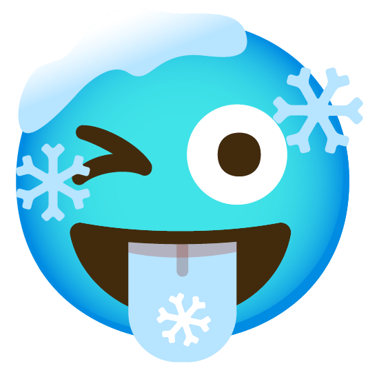 stuck out tongue winking eye cold face