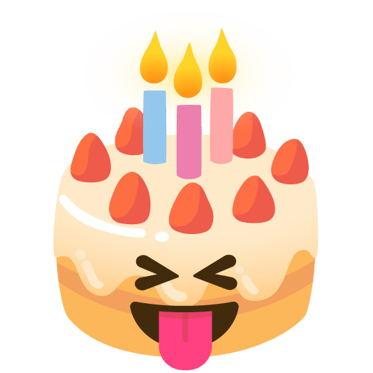 stuck out tongue closed eyes birthday