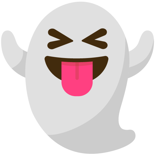 stuck out tongue closed eyes ghost