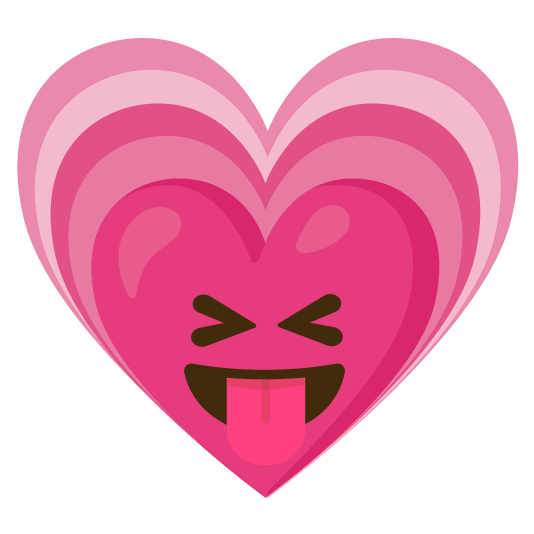 stuck out tongue closed eyes heartpulse