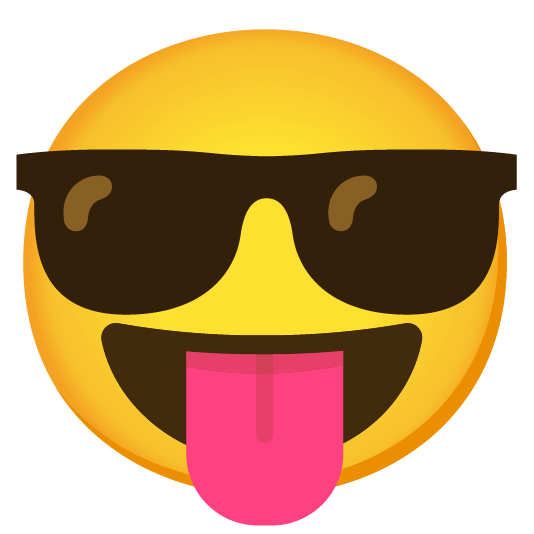 stuck out tongue closed eyes sunglasses