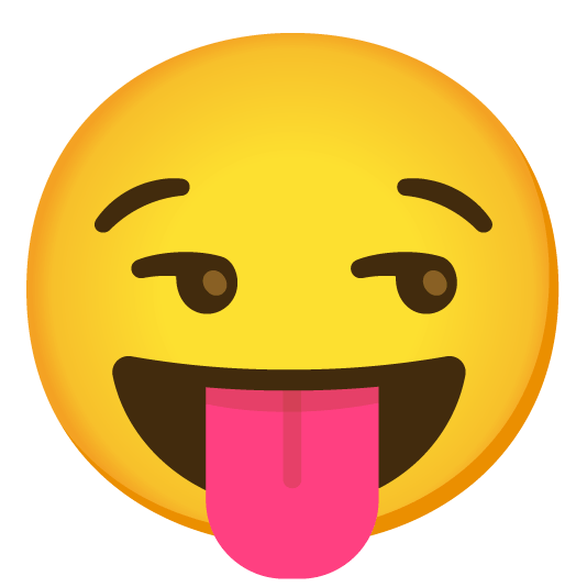 stuck out tongue closed eyes smirk