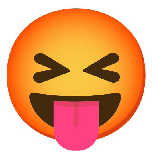 stuck out tongue closed eyes rage