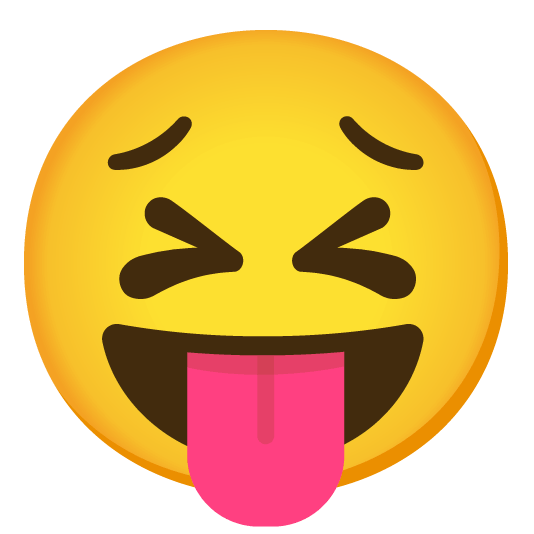 stuck out tongue closed eyes persevere