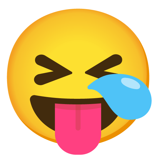 stuck out tongue closed eyes sleepy