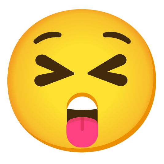 stuck out tongue closed eyes astonished