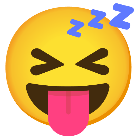stuck out tongue closed eyes sleeping
