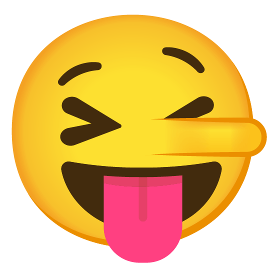 stuck out tongue closed eyes lying face