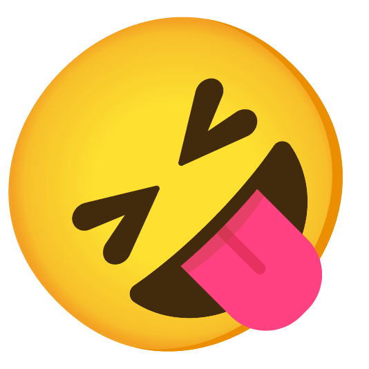 stuck out tongue closed eyes zany face