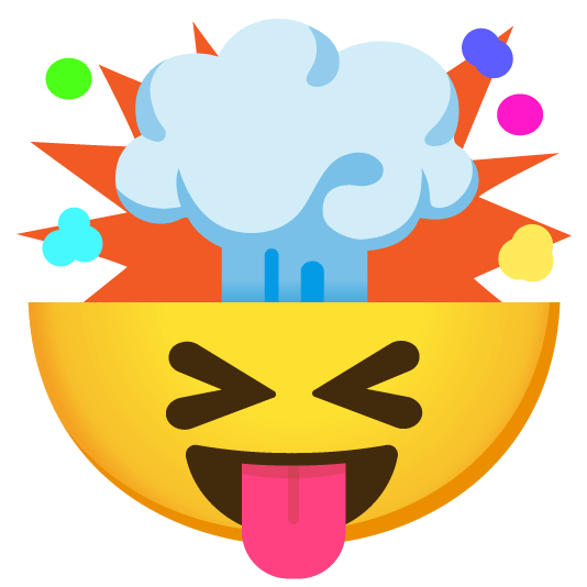 stuck out tongue closed eyes exploding head