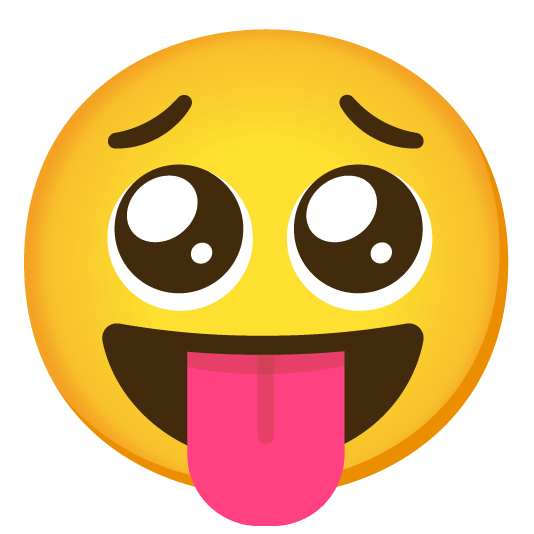 stuck out tongue closed eyes pleading face