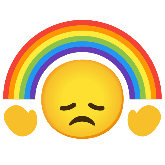 disappointed rainbow