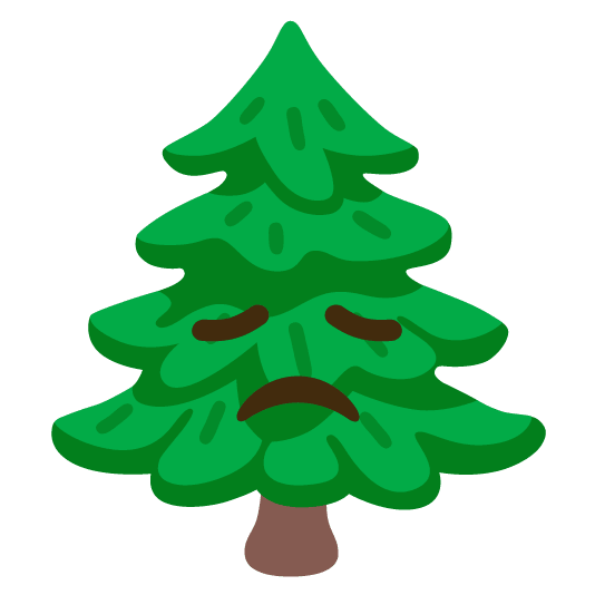 disappointed evergreen tree