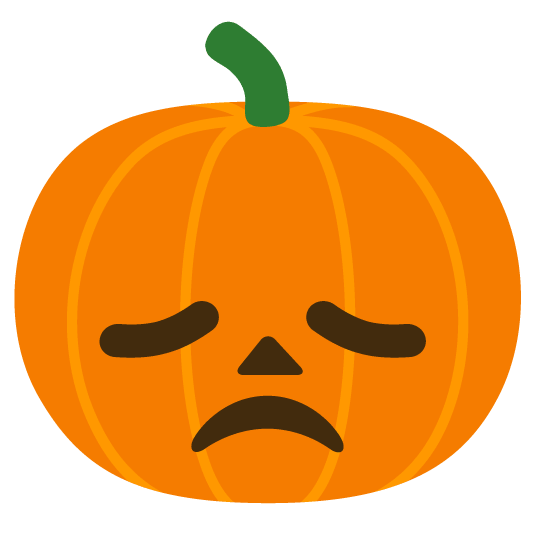 disappointed jack o lantern