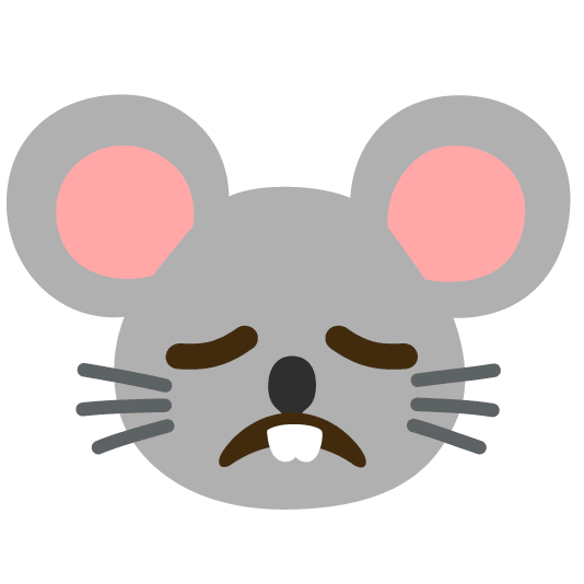 disappointed mouse