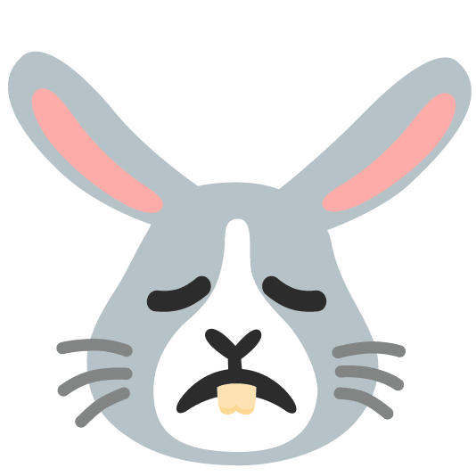 disappointed rabbit