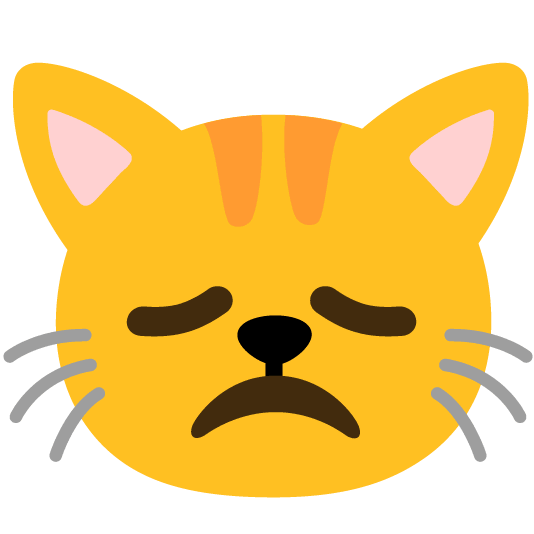 disappointed cat