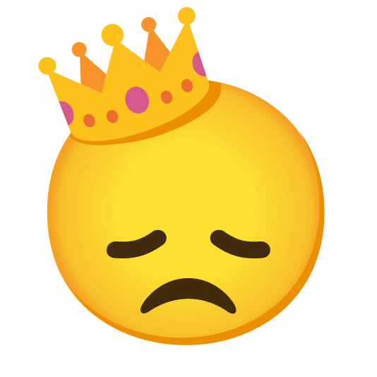 disappointed crown