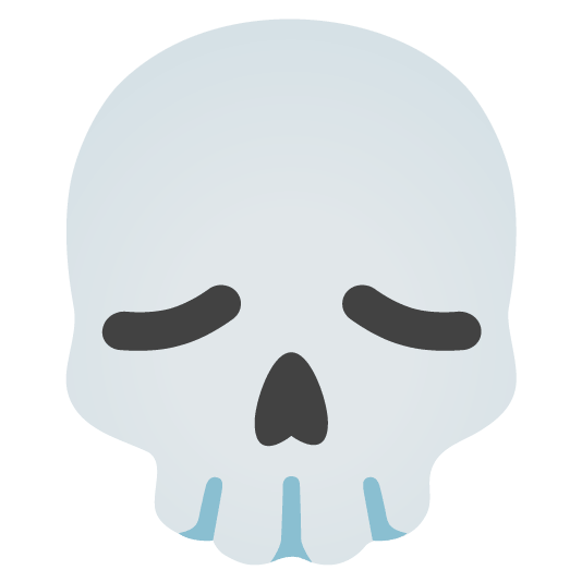 disappointed skull