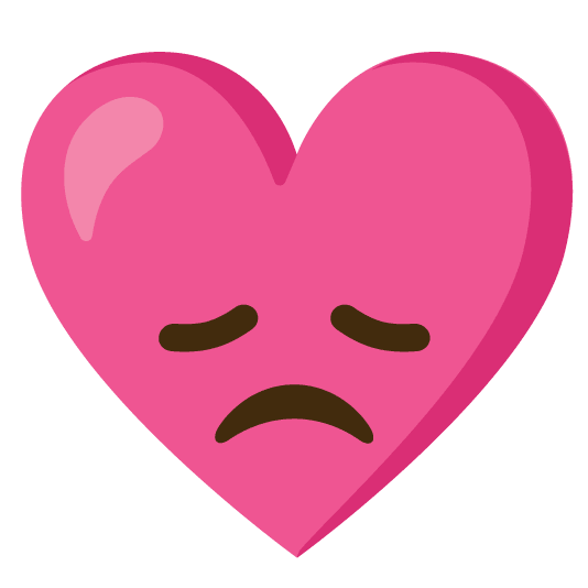 disappointed gift heart