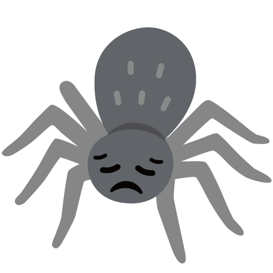 disappointed spider