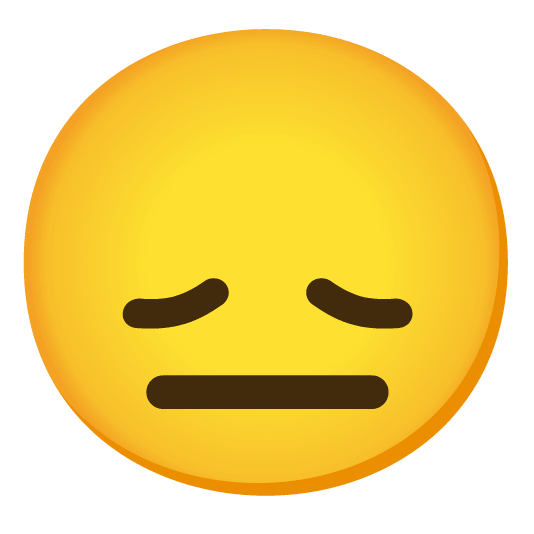 disappointed neutral face