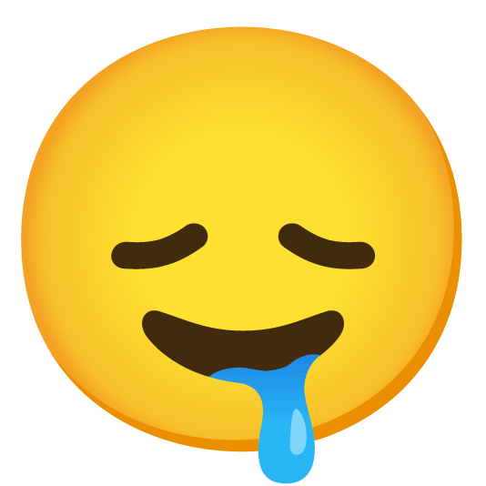 disappointed drooling face