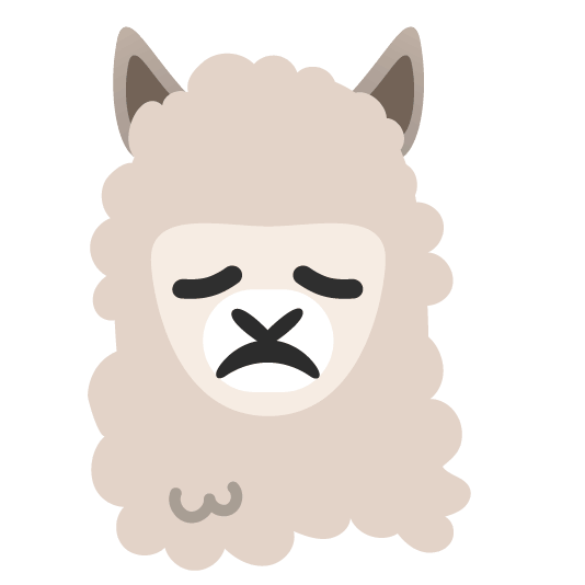 disappointed llama