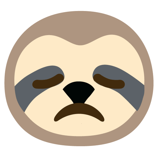 disappointed sloth