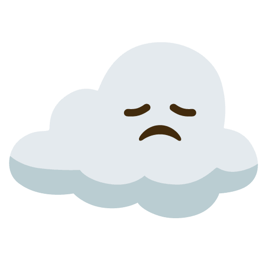 disappointed cloud