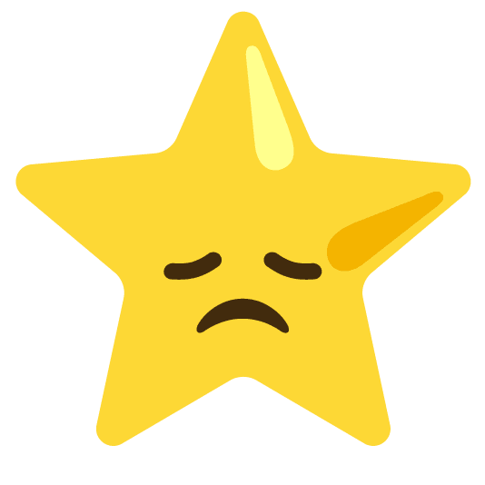 disappointed star
