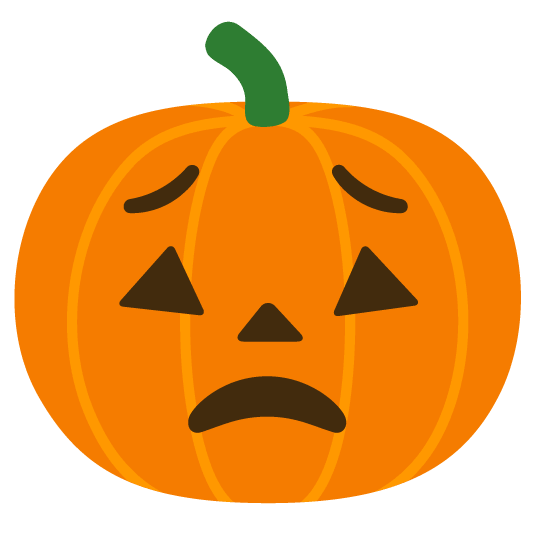 worried jack o lantern
