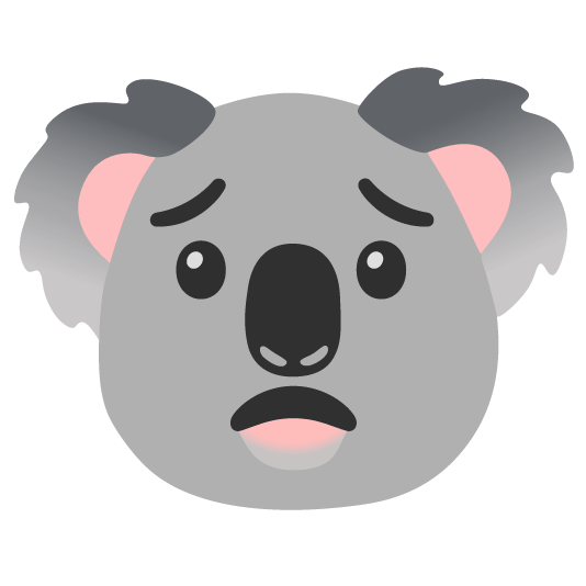 worried koala