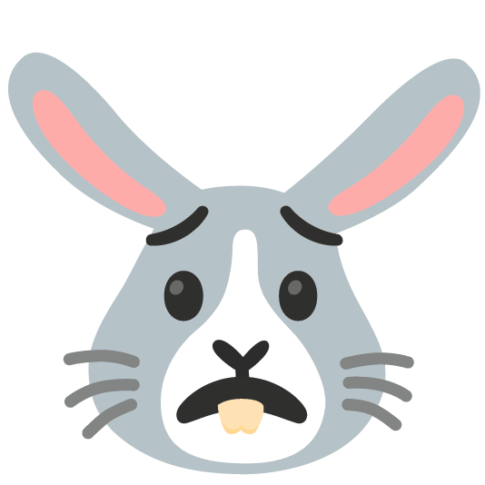 worried rabbit