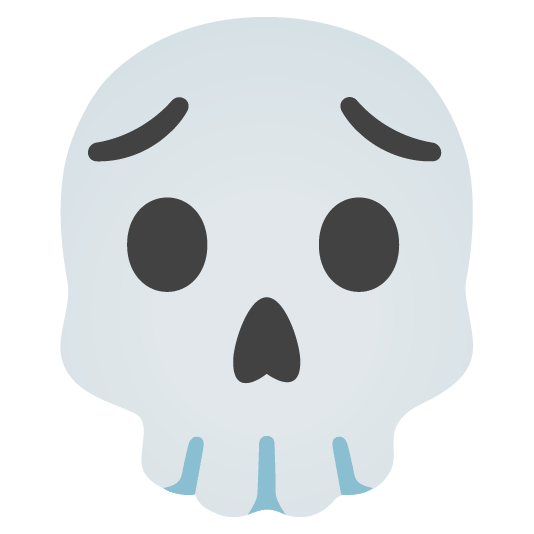 worried skull