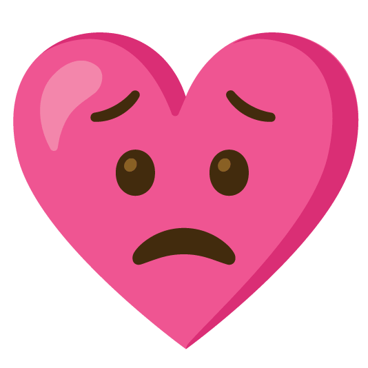 worried gift heart