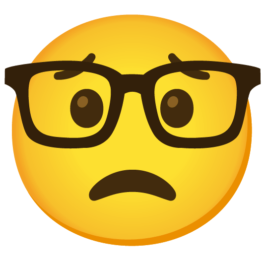 worried nerd face