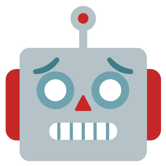 worried robot face