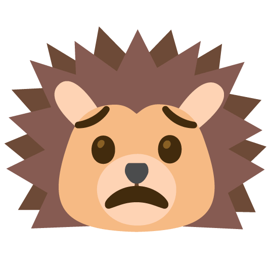 worried hedgehog