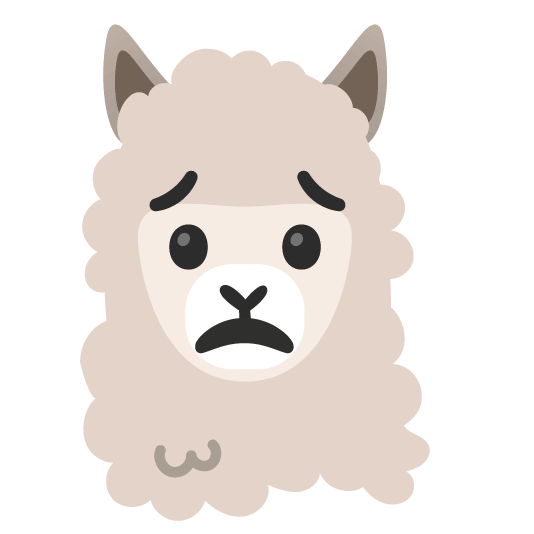 worried llama