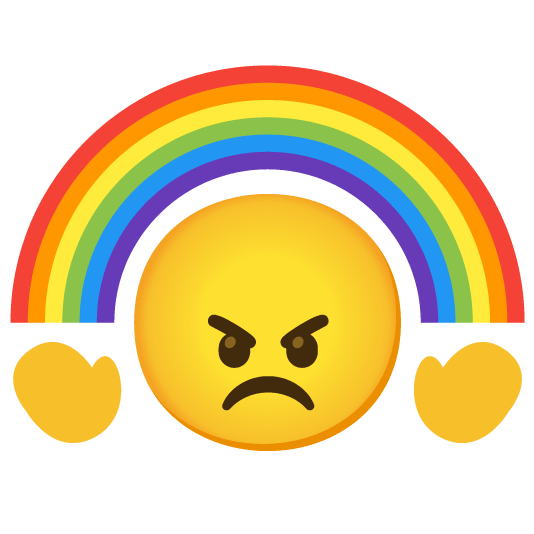 angry rainbow