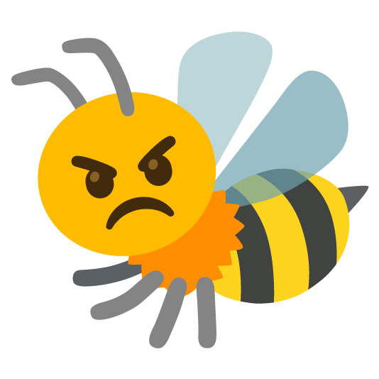 angry bee