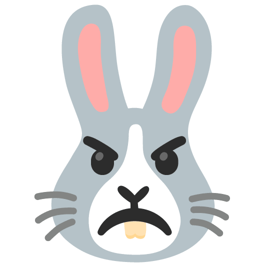 angry rabbit