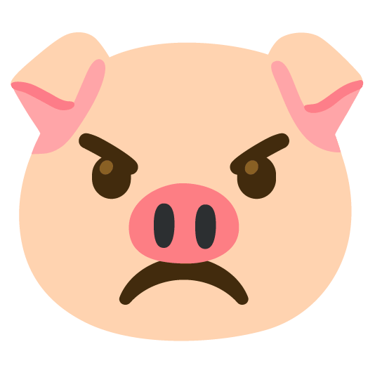 angry pig