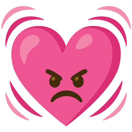 angry heartbeat